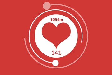 Poster - Digital composite of heart icon