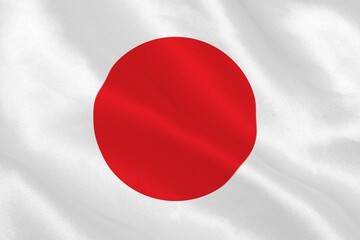 Poster - Digitally generated japan national flag