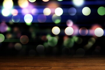 Poster - Shimmering light design over boards