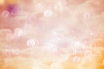 Poster - Pink and orange girly design