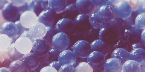 Poster - High-Quality Close-Up of Silica Gel Beads Packed Densely Modern Industrial Desiccant Concept for Reliable Moisture Absorption and Premium Chemical Marketing Content