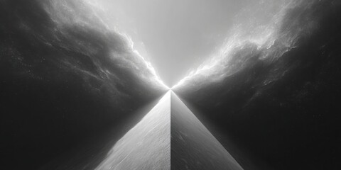 Poster - Premium Cosmic Frontier Abstract Space Cloud Formations Modern Futuristic Tech Innovation for Millennial Marketing and Digital Branding Campaigns