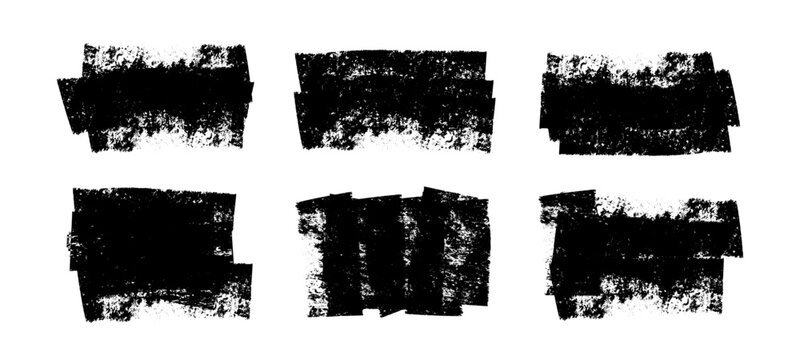 Set of Grunge Brush strokes , Paintbrush Grunge design elements, Hand drawn Grunge texture, text box backgrounds vector illustrator