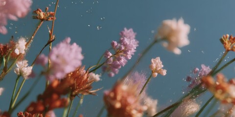 Aufkleber - Modern Sustainable Urban Rain Garden Installation with Ethereal Pastel Aesthetic Professional Green Infrastructure Content for Eco-Friendly Marketing