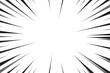 © Sumeth - Manga comic explosion, motion or movement effect, vector background. Manga anime cartoon radial speed lines and abstract pattern for comic book burst, flash ray or explode bang action