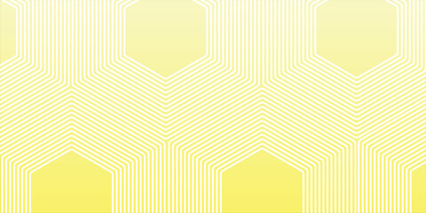 Fototapete - abstract futuristic yellow hexagon geometric pattern.
