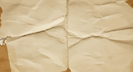 Poster - Vintage Paper Texture with Folds and Creases for Retro Design and Backgrounds