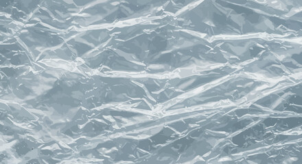 Poster - Abstract background featuring crumpled plastic texture with bright highlights and soft shadows