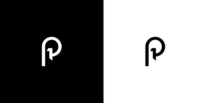 Creative Letter P Logo with Abstract, Illustration, Design Inspiration, Vector, Icon