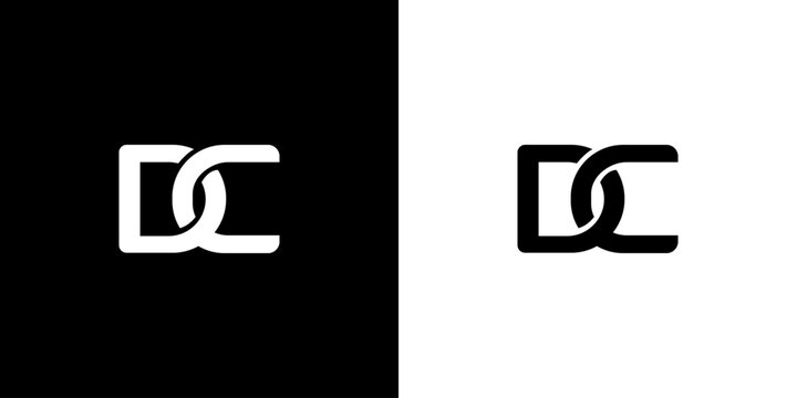 Creative DC Letter Logo with Abstract, Illustration, Design Inspiration, Vector, Icon