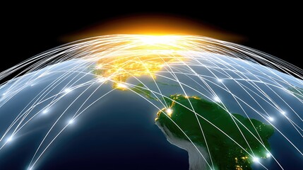 Poster - Global Network Connections Visualization