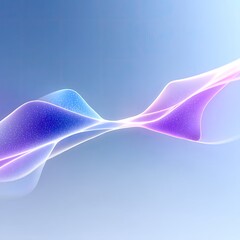 Fototapete - Glowing Purple And Blue Waves Abstract Background