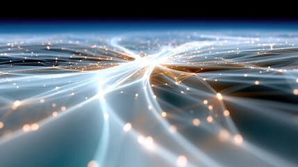 Poster - High Speed Data Grid Visualization Abstract Network City Arc