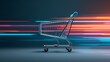© JohnnyMohAzar - a futuristic image of a shopping cart in motion