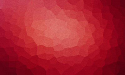 Poster - Abstract red gradient textured Background with polygonal pattern and subtle grain