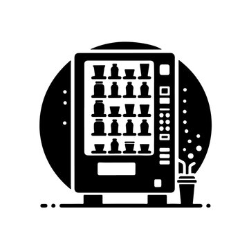 vending machine Silhouette , vending machine vector