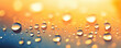 © iwaart - Reflections of light through water droplets on a smooth surface during golden hour