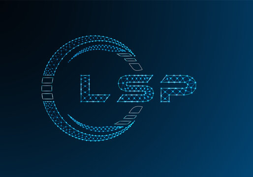 LSR low poly letter logo vector design. LSR lower poly logo design. Low poly logo.