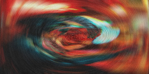 Poster - Vibrant swirling colors with a textured grainy abstract effect