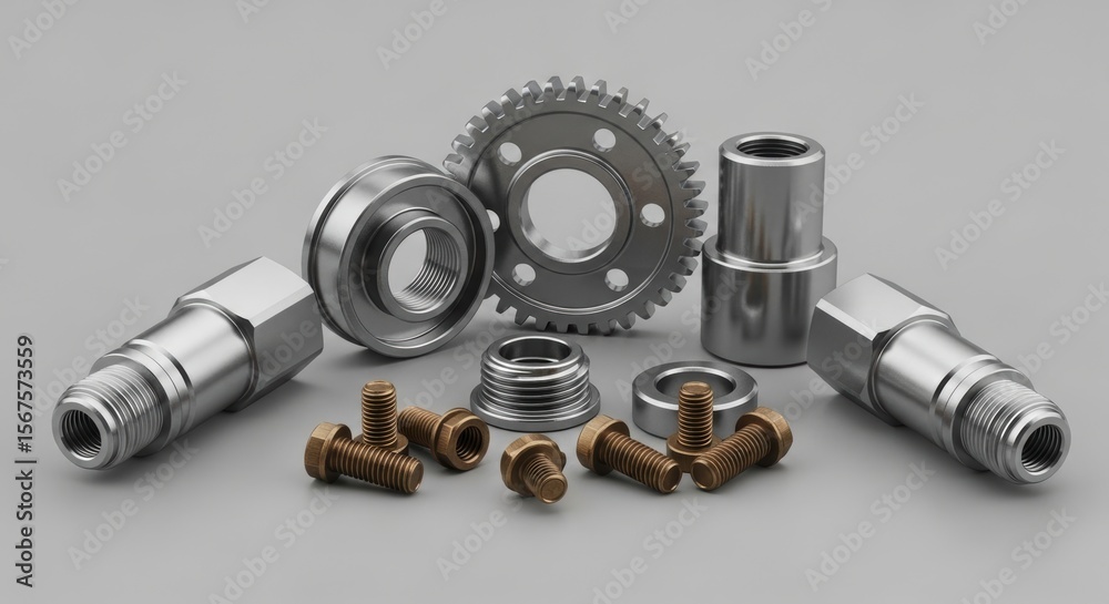Precision machined metal mechanical components and industrial ...