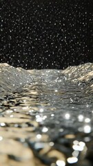 Wall Mural - close-up shot of a wave in a calm body of water