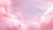 © Stock by Anika - A dreamy, cloud-themed border to frame a video, made of soft, fluffy clouds in delicate pink hues--blush, rose, and hints of peach. The clouds form a gentle, flowing frame around.