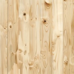 Poster - Light brown wooden planks creating a seamless vertical texture with knots and wood grain