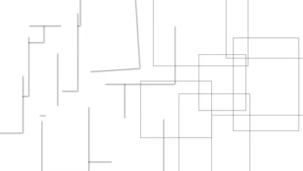 Fototapete - Abstract white and grey color geometric background with shadow.., Modern white and light grey square overlapped pattern , Abstract mosaic of white colors squares. 