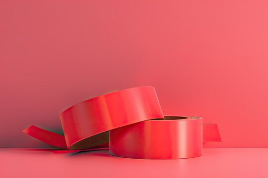 Detailed Color Image of Tape Isolated 3D Render Illustration
