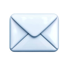 Fototapete - Shiny Blue Email Illustration for Digital Communication and Correspondence on transparent background