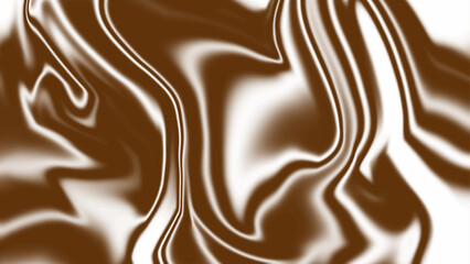 Wall Mural - swirling abstract pattern in shades of brown and white. smooth, liquid-like textures resembling melt
