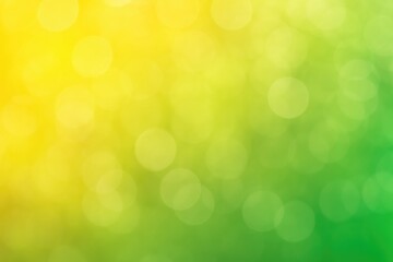 Poster - Vibrant yellow and green bokeh abstract backdrop