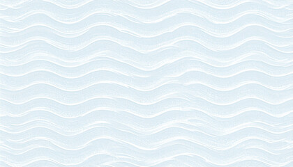 Poster - White wave  seamless texture. 3D Vector pattern.