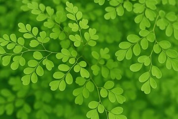 Poster - A diverse collection of green foliage displaying various textures and hues