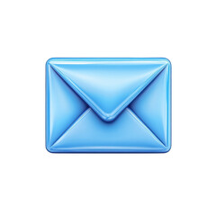 Poster - Blue Email Envelope Icon Illustration Communication Notification Contact on transparent background