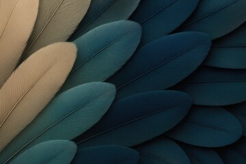 Poster - Feather textures as a backdrop for creative projects