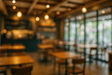 Poster - Abstract blurred depiction of a dining establishment