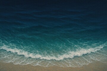 Poster - Abstract pattern of a coastal shoreline at night