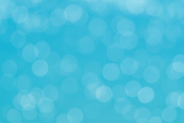 Poster - Abstract blue bokeh with circular patterns as a background