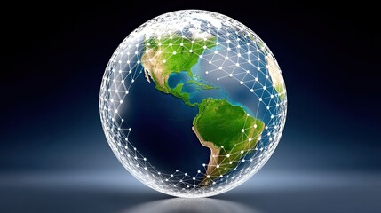 Poster - Digital Global Network Mesh System Around Earth