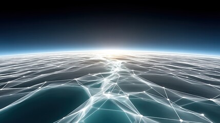 Poster - Global Network Connections: A Digital Planet Visualization