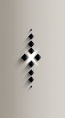 Poster - Minimalist Scandinavian Folk Art Symbols Arranged