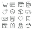 © MykolaIhor - E-commerce icon collection, simple shopping symbols. online retail and purchase icons
