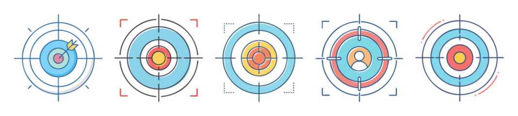 Poster - Diverse set of targets with crosshairs and a variety of imagery