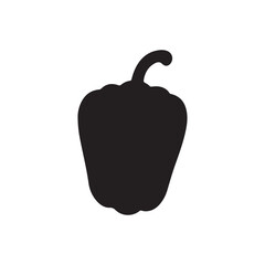 Poster - Paprika peppers simple vector icon  on white background