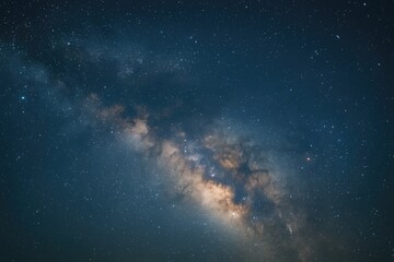 Wall Mural - a constellation of stars in the vast cosmos with the galaxy's spiral arms