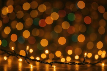 Poster - Festive holiday illumination with a soft-focus backdrop