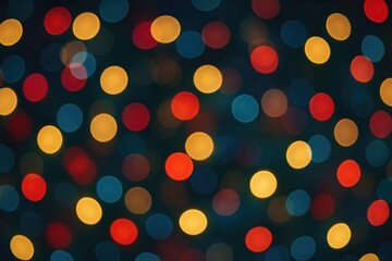 Aufkleber - Vibrant Bokeh Effect with Festive Christmas Theme