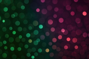 Aufkleber - Vibrant Circular Bokeh with Glittering Lights for Holiday Celebration Featuring a Dark Green and Purple Gradient