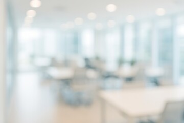 Poster - abstract blurred office scene with out-of-focus details